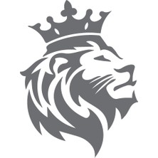 Reysa Tasarım Aslan Tacı Gri 17X17 cm