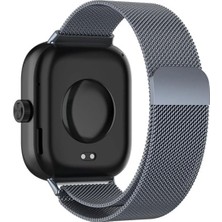 Clemon Xiaomi Redmi Watch 4 Uyumlu Metal Hasır Örgü Paslanmaz Kordon