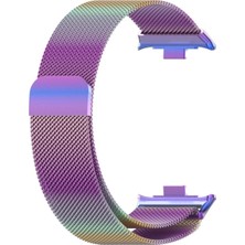 Clemon Xiaomi Redmi Watch 4 Uyumlu Metal Hasır Örgü Paslanmaz Kordon