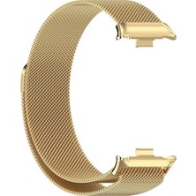 Clemon Xiaomi Redmi Watch 4 Uyumlu Metal Hasır Örgü Paslanmaz Kordon