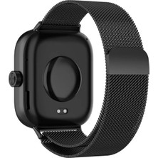 Clemon Xiaomi Redmi Watch 4 Uyumlu Metal Hasır Örgü Paslanmaz Kordon