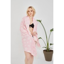 Cottoviva Hediyelik Pamuklu Pati Desenli Peştamal, Havlu, Hamam, Banyo, Plaj, Kadın, Erkek, Unisex
