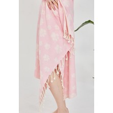 Cottoviva Hediyelik Pamuklu Pati Desenli Peştamal, Havlu, Hamam, Banyo, Plaj, Kadın, Erkek, Unisex