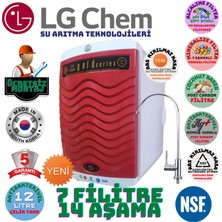 Lg Chem Gold Plus Ücretsiz Montaj Beyaz-Kırmızı 12 Litre 7 Filitre 14 Aşama Su Arıtma Cihazı