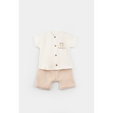 Bibaby 2'Li Şortlu Müslin Takım Lamb Friends