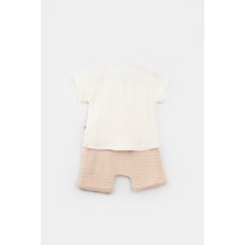 Bibaby 2'Li Şortlu Müslin Takım Lamb Friends