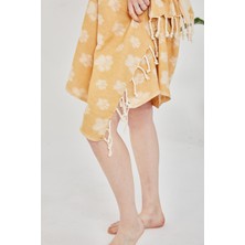 Cottoviva Hediyelik Pamuklu Pati Desenli Peştamal, Havlu, Hamam, Banyo, Plaj, Kadın, Erkek, Unisex