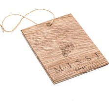 Missi Doğal Ahşap Black Vaniya Koku Kartı ve 10 ml Yedek Esansı