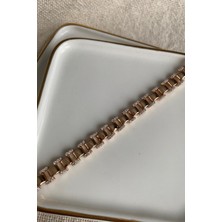 Fuya Design Silindir Geçişli Çelik Bileklik