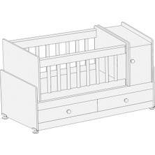 Patiko SW261 Büyüyen Beşikmdf Çıtalı