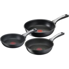 Tefal 6x Unlimitedone Indüksiyon Tabanlı 3'lü Tava Seti Tefal 20 24 28 cm Çizilmez Özel Seri