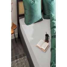 Cotenconcept 150 x 200 cm Düz Pamuklu Tek Kişilik Lastikli Fitted Penye Çarşaf