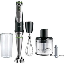 Braun 1200 Watt + MQ9135 Xı Multiquick 9 Blender Seti Metal  500 ml 3 Kademeli  Gar