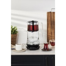 Cam Royaltea 1746H Konuşan Cam Çay Makinesi Siyah 0-250 L Cam Siyah 1-2 L C / F  Elektrikli Ça