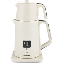 Bej Royaltea Cooltouch 1797H Dokunmatik Paslanmaz Çelik Konuşan Çay Makinesi Krem 50 Hz / 60 Hz 2 Y