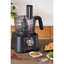 Karaca Plastik Mastermaid Power Max 11 In 1 Mutfak Robotu Shiny Black 2500 W Plastik Siyah Klasik 1,5 L C
