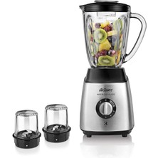 Arzum Metal AR1056 Maxiblend Glass Sürahi Blender - Çelik Gri  500 - 800 Watt Paslanmaz Çelik 1 - 2 L