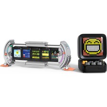 Divoom Ditoo Pro Siyah Bluetooth Hoparlör ve Times Gate Dijital LED Ekran Seti