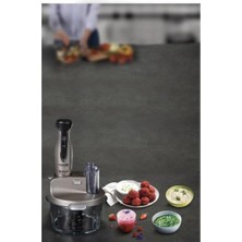 Tefal Metal Activflow Cam Hazne Gümüş 1500 W Premium Blender Set  Altın  li