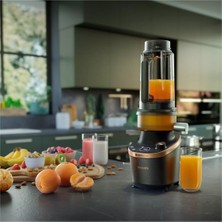 Philips 500 - 800 Watt Hızlı Temizleme Programlı Siyah Blender Meyve Sıkacağı  Çelik Beyaz Modern 50 H