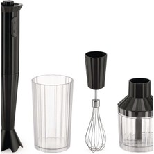 Alessi Plastik Plisse Blender Seti Siyah 500 - 800 Watt 750 ml  220 - 240 V Modern Plastik Beyaz C /