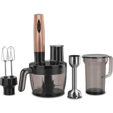 Korkmaz  A455-02 Vertek Multi Blender Set Rosa Gold 800 - 1200 Watt 1 - 2 L Metal Pembe Plastik