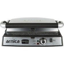 Arnica Tostit Maxi Granit 2000 W Tost Makinası (GH26240) Gri 5 Kademeli Çift Y