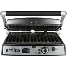 Arnica Tostit Maxi Granit 2000 W Tost Makinası (GH26240) Gri 5 Kademeli Çift Y