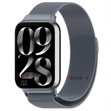 Sneezy Xiaomi Mi Band 8 Pro Uyumlu Woven Wire Tasarım Metal Hasır Kordon