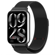 Sneezy Xiaomi Mi Band 8 Pro Uyumlu Woven Wire Tasarım Metal Hasır Kordon
