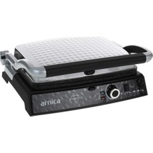 Arnica 220 - 240 V Diamond GH26252 Inox 2000 W Granit Tost Makinesi Granit E 4 Gri  Tek Yönlü 1501 -