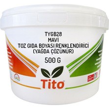 Tito Mavi Gıda Renklendiricisi Toz Yağda Çözünür 500 gr