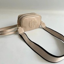 Hegef Bag Kadın Nakış Desenli Çift Askılı Çapraz ve Omuz Çantası