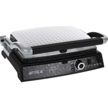 Arnica 6+ Diamond Tost Makinası Inox GH26252 Tek Yönlü Bordo 5 Kademeli 1501 - 2000 Watt  Granit Resm