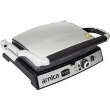 Arnica Sarı Orginal GH26240 Tostit Maxi Tost Makinesi 5 Kademeli 1501 - 2000 Watt Döküm  Çift Yönlü 6