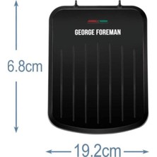 George Foreman 2 Kademeli GF-25800-56 Fit Grill Tost Makinesi 700-1000 Watt