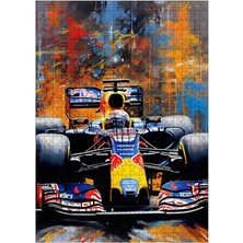 Karizma Tablo Ahşap Mdf Puzzle Yapboz Formula 1 Temalı 500 Parça 50*70 cm