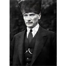 Karizma Tablo Ahşap Mdf Puzzle Yapboz Mustafa Kemal Atatürk 255 Parça 35*50 cm