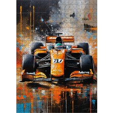 Karizma Tablo Ahşap Mdf Puzzle Yapboz Formula 1 Temalı 500 Parça 50*70 cm