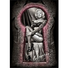 Karizma Tablo Ahşap Mdf Puzzle Yapboz Jartiyerli Marilyn Monroe 255 Parça 35*50 cm