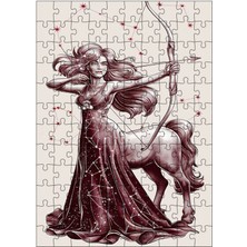 Karizma Tablo Ahşap Mdf Puzzle Yapboz Yay Burcu 120 Parça 25*35 cm