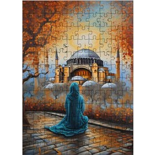 Karizma Tablo Ahşap Mdf Puzzle Yapboz Istanbul Ayasofya Camii 120 Parça 25*35 cm