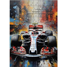 Karizma Tablo Ahşap Mdf Puzzle Yapboz Formula 1 Arabası 120 Parça 25*35 cm