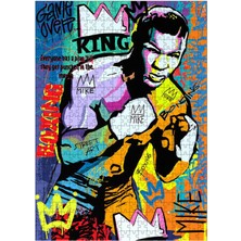 Tablomega Ahşap Mdf Puzzle Yapboz Mike Tyson Pop Art 500 Parça 50*70 cm