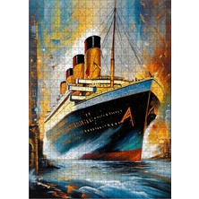 Tablomega Ahşap Mdf Puzzle Yapboz Titanic Yolcu Gemisi 500 Parça 50*70 cm