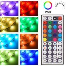 Guiwuu DC12V LED Denetleyici + 44 Tuşlar Uzaktan Kumanda Rgb Kontrol Kutusu Ir Işık Şeridi Denetleyicisi Için 5050 2835 Rgb Işık Şeridi (Yurt Dışından)