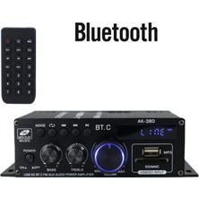 Guiwuu AK380 800W 12V Güç Amplifikatörü Bluetooth Stereo Ev Araba Bass Ses Amp Müzik Çalar Araba Hoparlörü D Sınıfı Fm Usb/sd (Yurt Dışından)