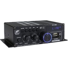 Guiwuu AK380 800W 12V Güç Amplifikatörü Bluetooth Stereo Ev Araba Bass Ses Amp Müzik Çalar Araba Hoparlörü D Sınıfı Fm Usb/sd (Yurt Dışından)