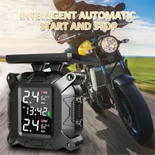 Guiwuu Motosiklet Tpms Güneş Enerjisi Lastik Basıncı Monitörü Gerçek Zamanlı Lastik Basıncı Izleme Sistemi Sıcaklık Sensörü (Yurt Dışından)