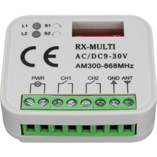 Guiwuu 4x Garaj Kapısı Uzaktan Alıcı 433 868MHZ Rx Multı 300-900MHZ Ac/dc 9-30V Uzaktan Kumandalı Alıcı (Yurt Dışından)